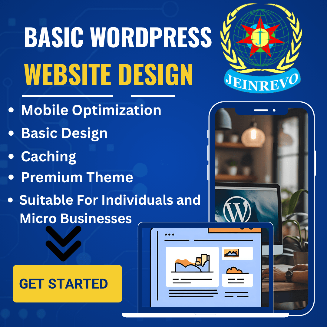 basic wordpress website design graphics